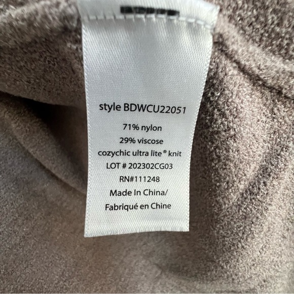 BAREFOOT DREAMS Cozychic Ultra Lite Open Front Longline Cardigan Small Ribbed - Picture 9 of 13